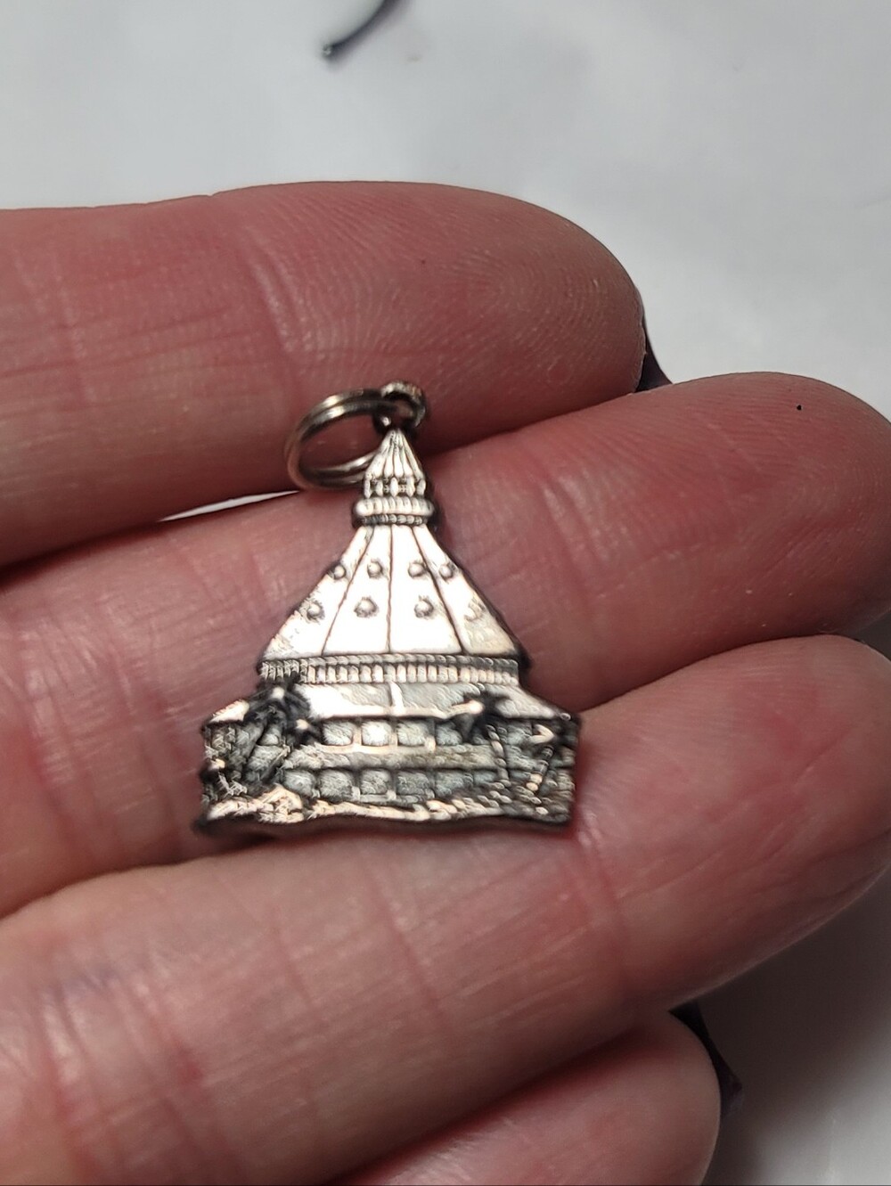 Hotel Del Coronado Vintage Sterling Silver Pendant Charm in Silver